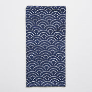 Furoshiki Gift Wrap 50cm Wave Pattern On Blue V637-F0012