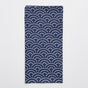 Furoshiki Gift Wrap 50cm Wave Pattern On Blue V637-F0012