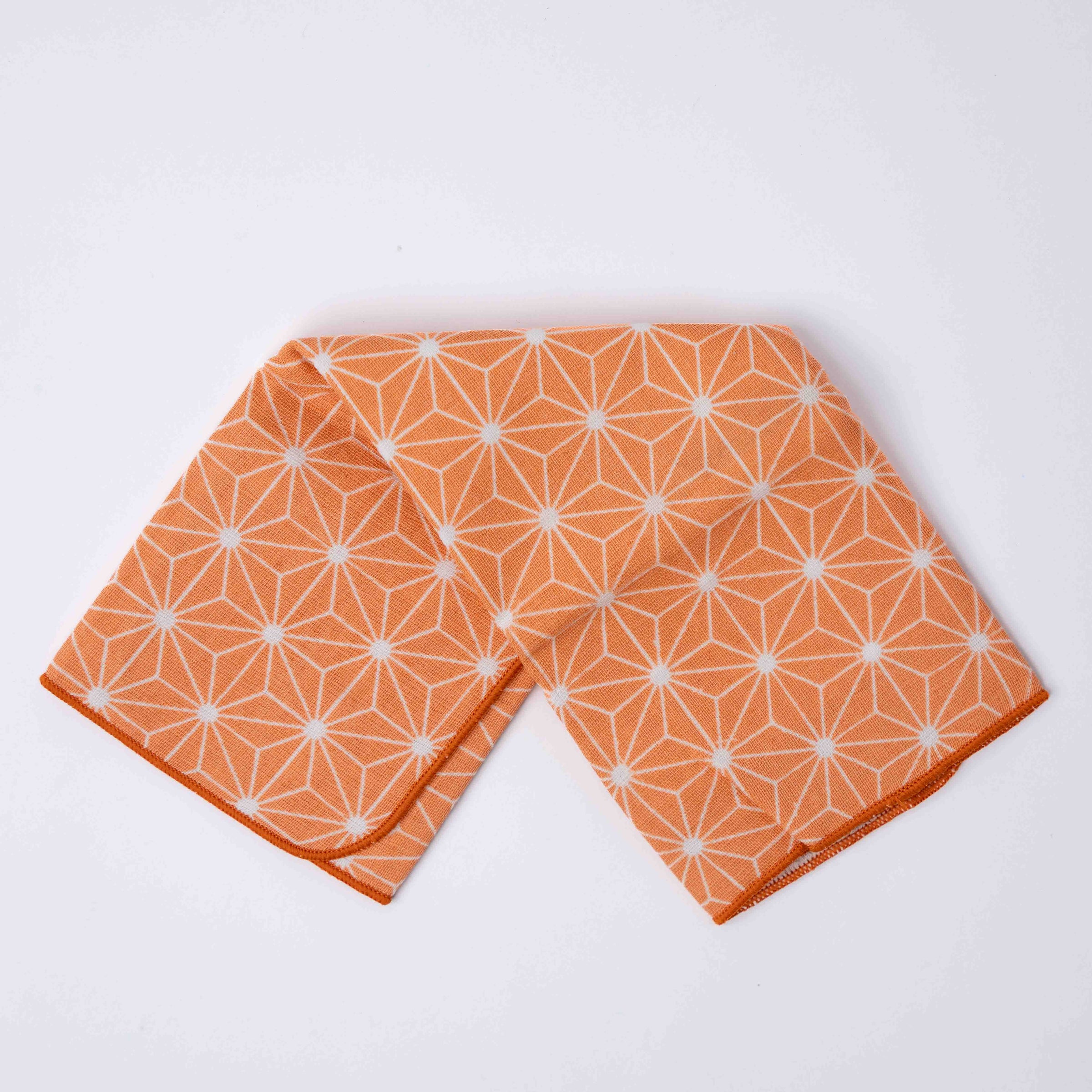 Face Towel Asanoha Orange V637-F0200