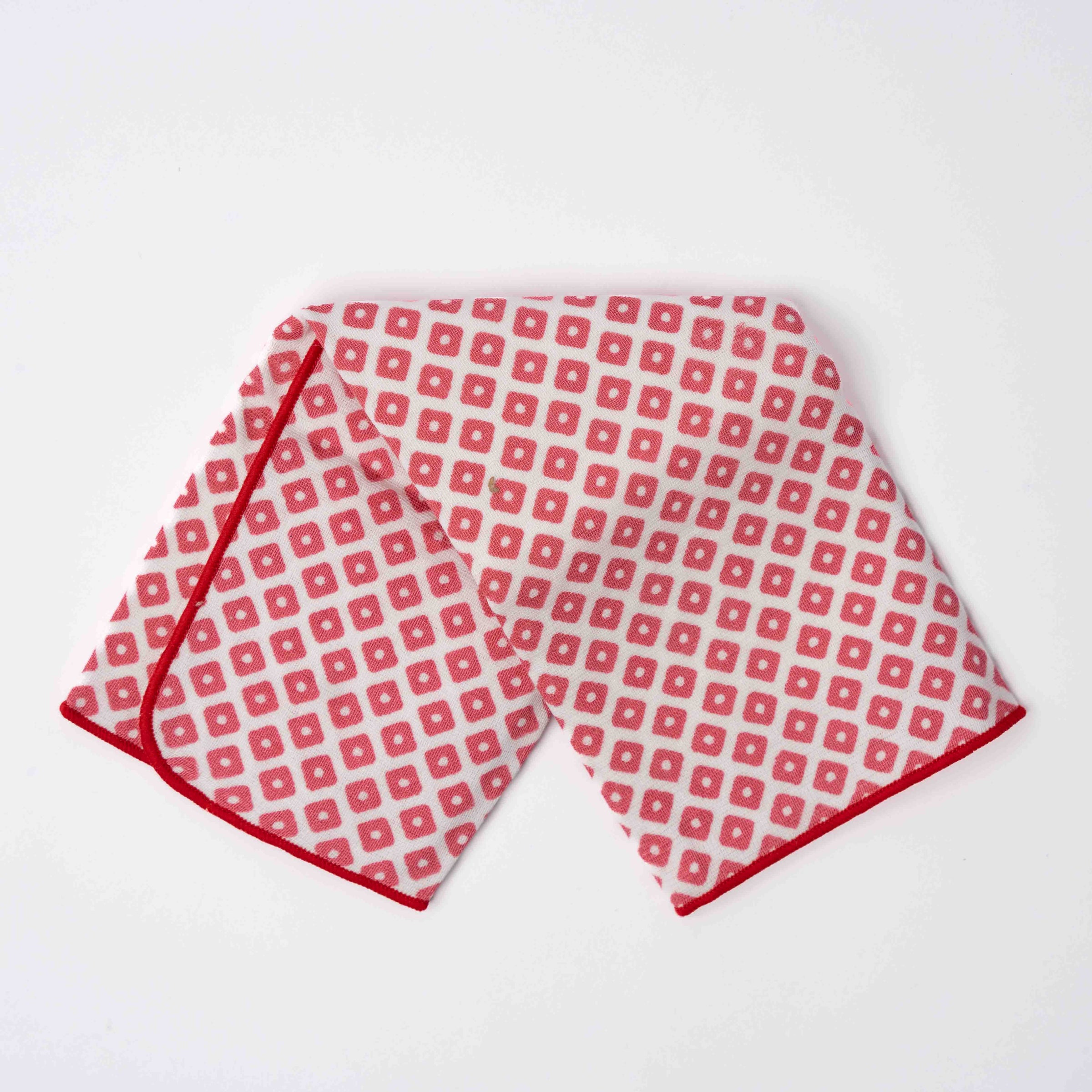 Face Towel Kanoko Red V637-F0202