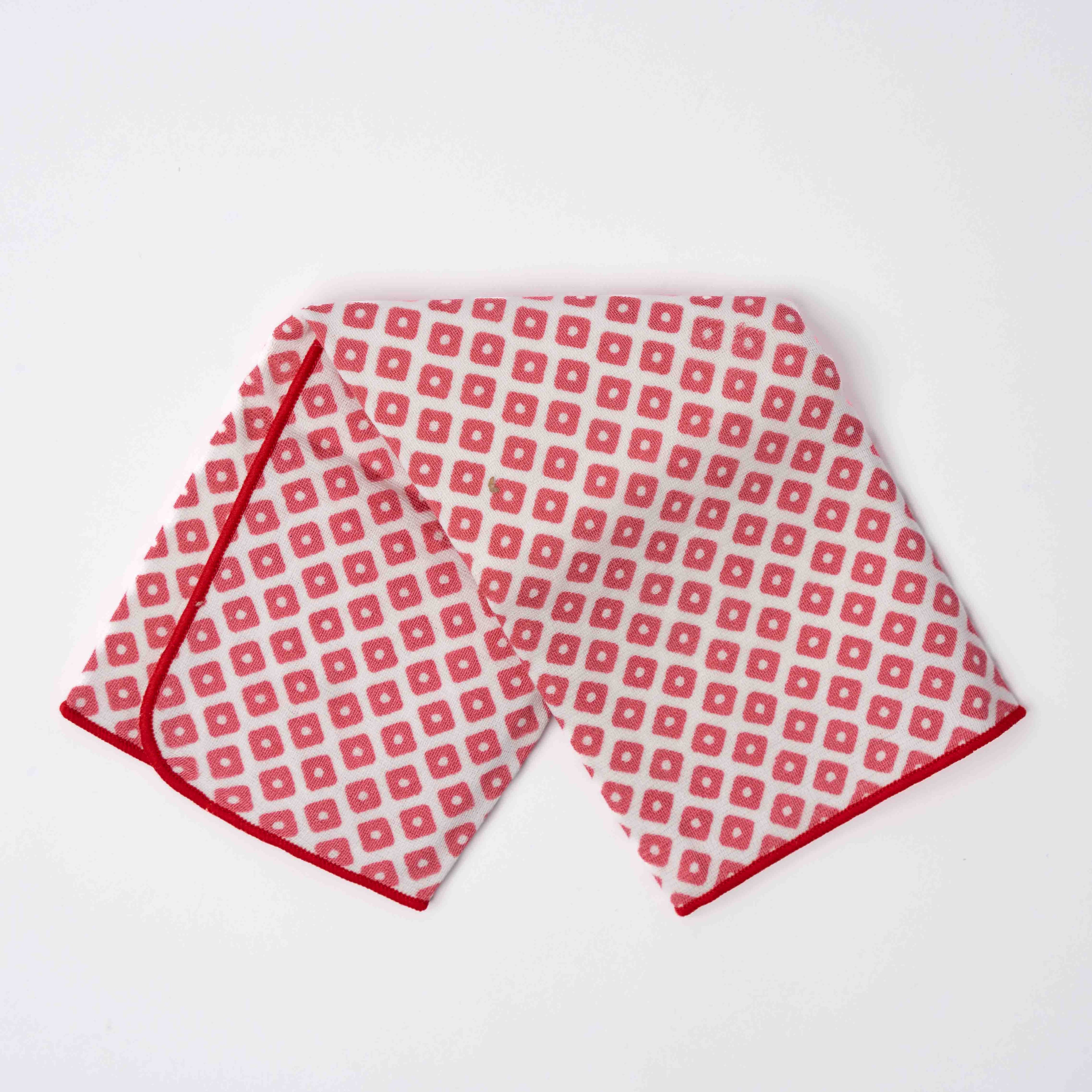 Face Towel Kanoko Red V637-F0202