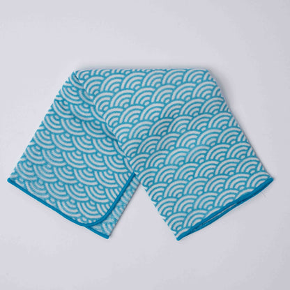 Face Towel Waves Blue V637-F0204