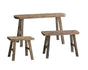 Set 3 Vintage Outdoor Kusina Bench 45cm V637-FUR40130