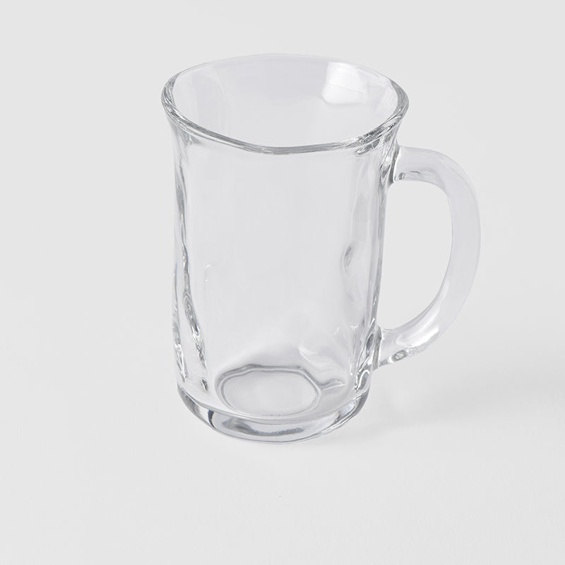 Glass Mug 300ml Free Form V637-G0049