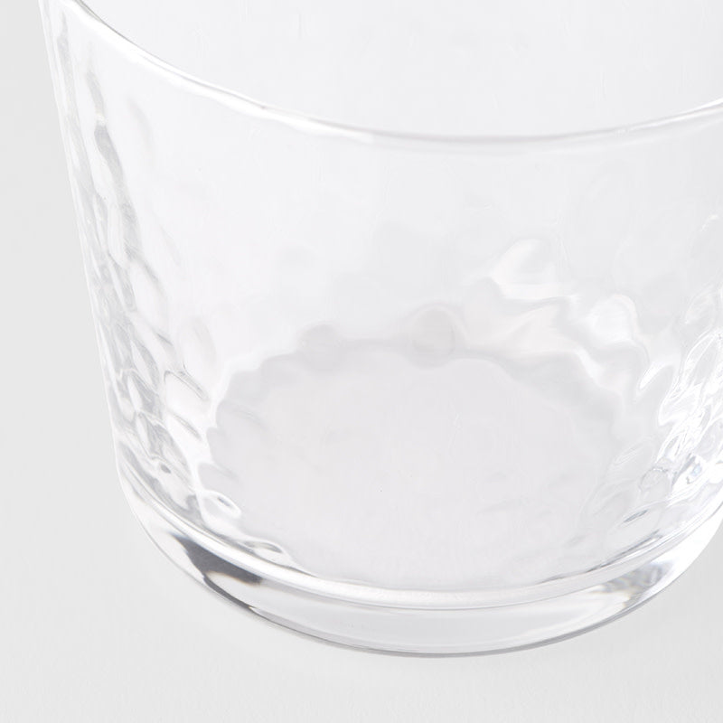 Glass Mini Tumbler Dimpled 220ml V637-G0062