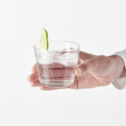 Glass Mini Tumbler Dimpled 220ml V637-G0062