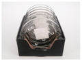 bulk 40 Clear Glass Round Candle Plate 11x2cm V637-GCH8585