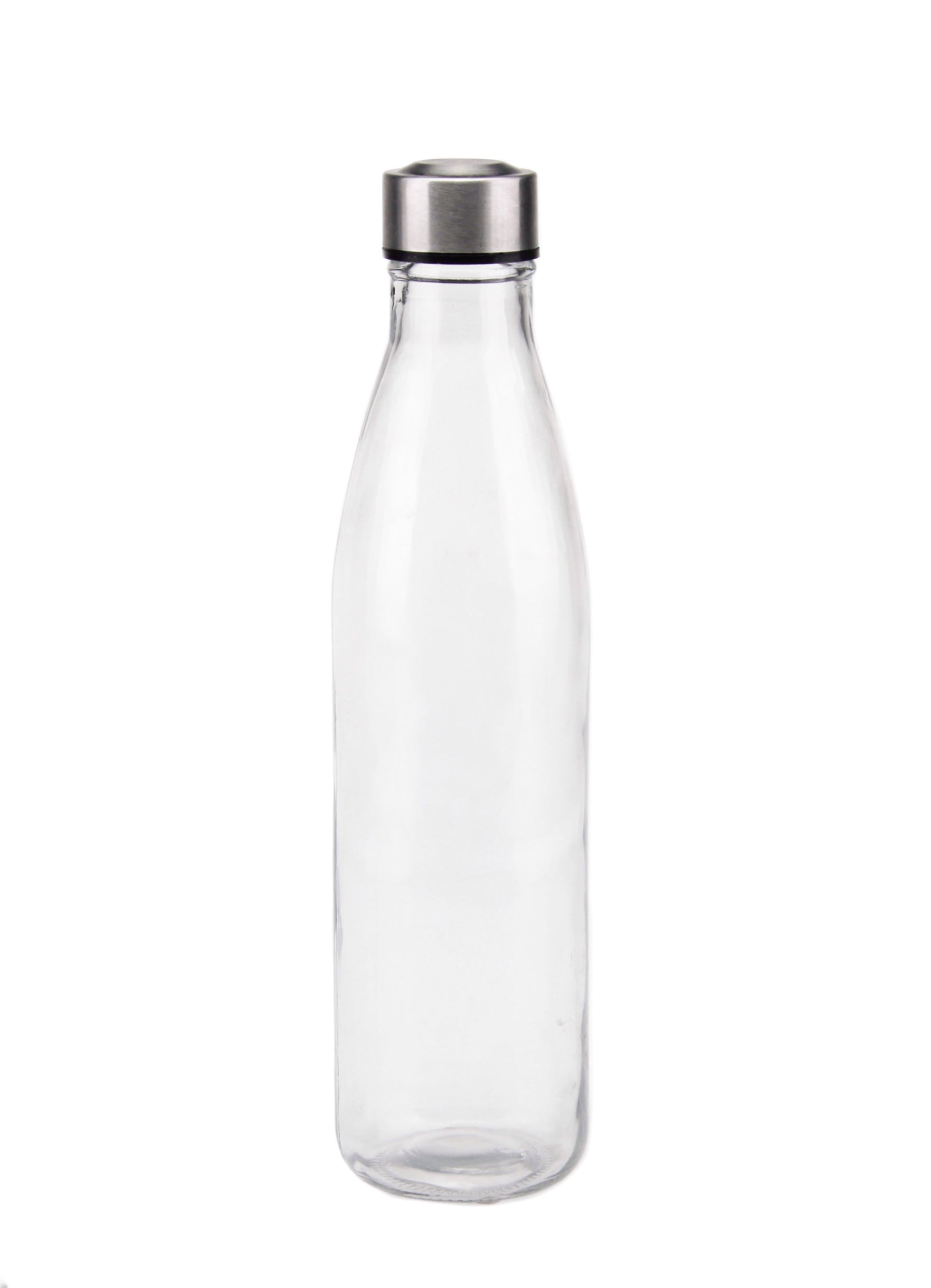 bulk 12 Clear Glass Water Bottle 1L 2 Assorted 8x31cm V637-GLA30767