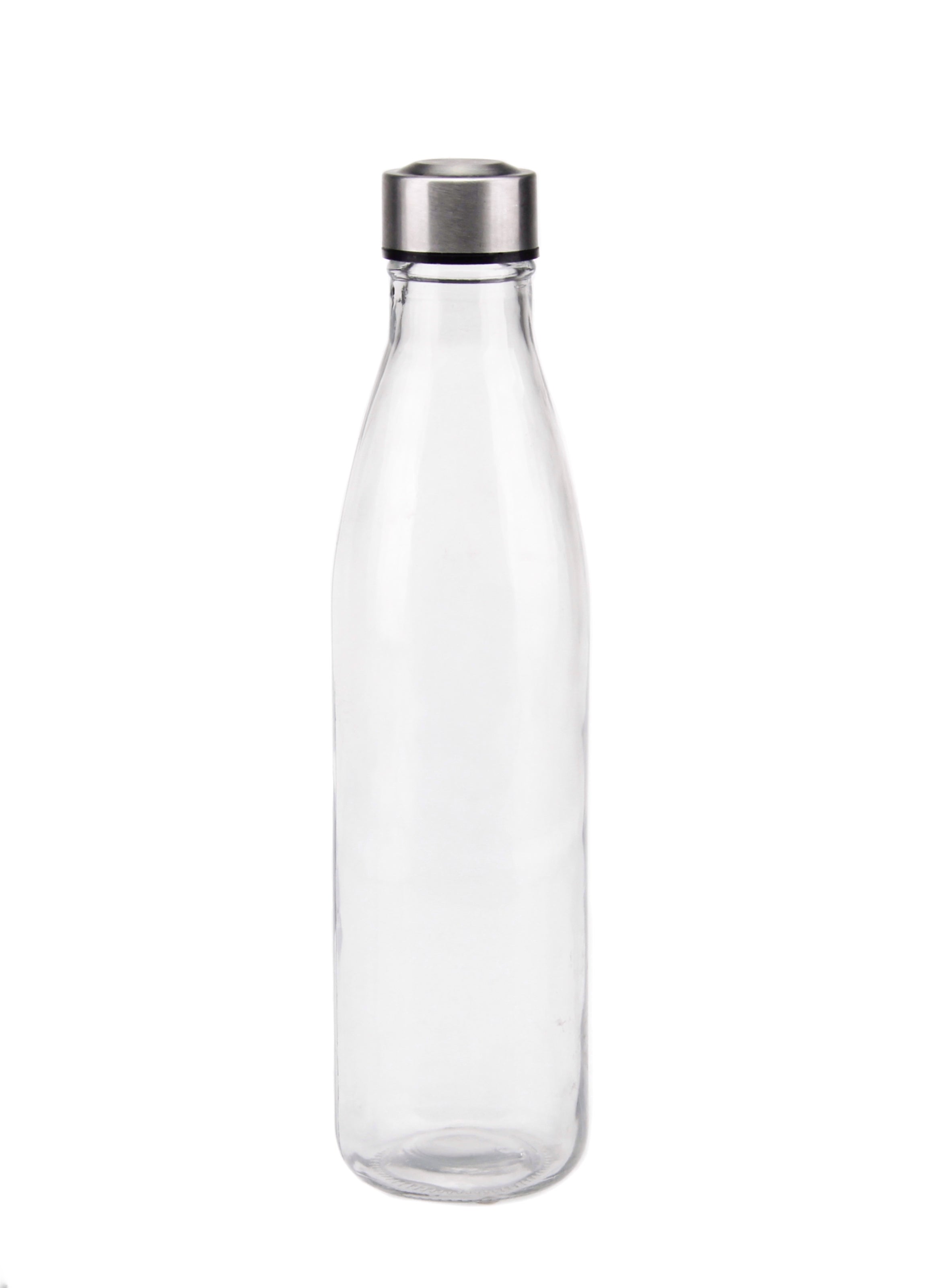 bulk 12 Clear Glass Water Bottle 1L 2 Assorted 8x31cm V637-GLA30767