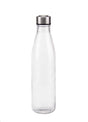 bulk 12 Clear Glass Water Bottle 1L 2 Assorted 8x31cm V637-GLA30767