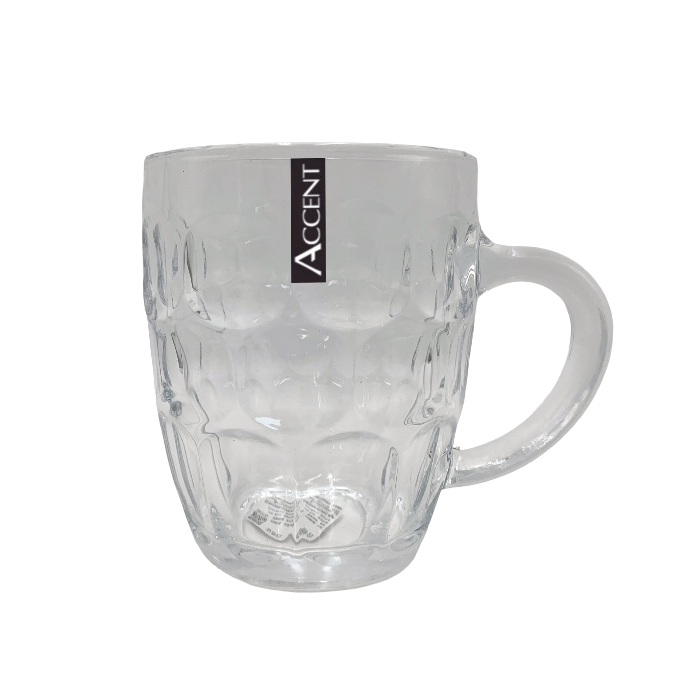 bulk 24 Glass Dimple Beer Mug 560ml 12cm V637-GLA37242