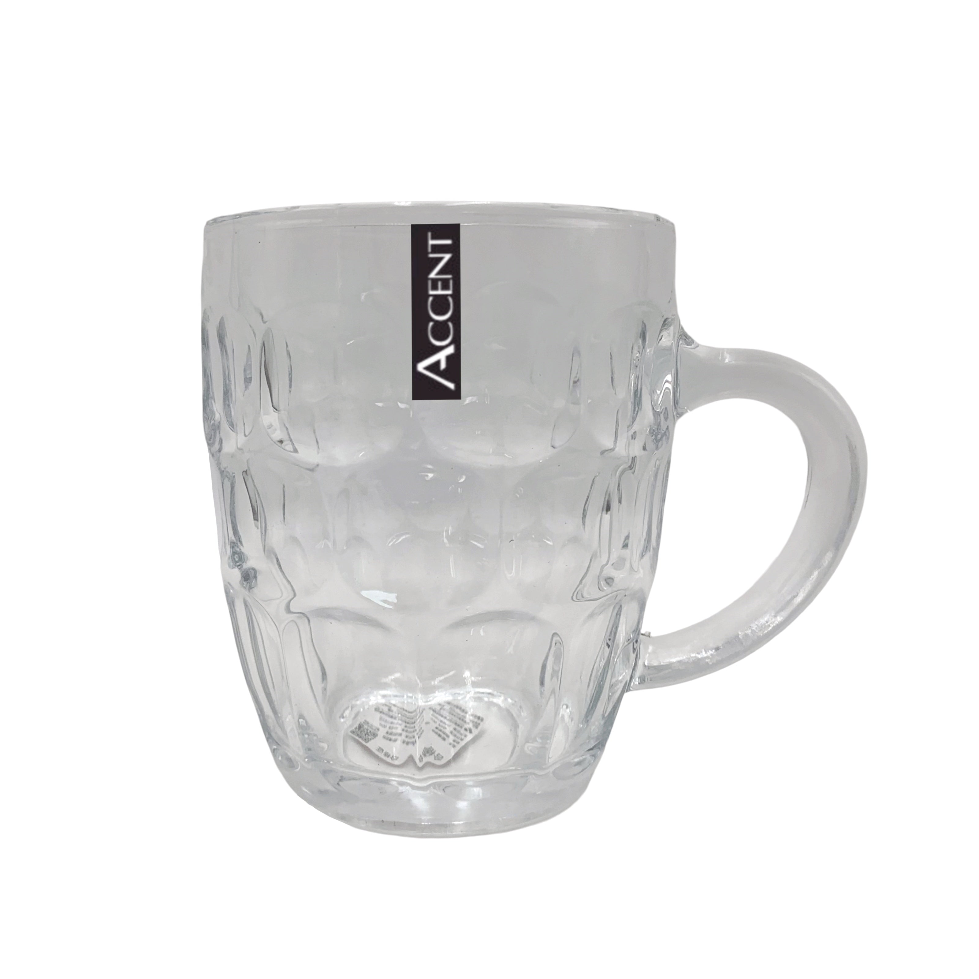 bulk 24 Glass Dimple Beer Mug 560ml 12cm V637-GLA37242