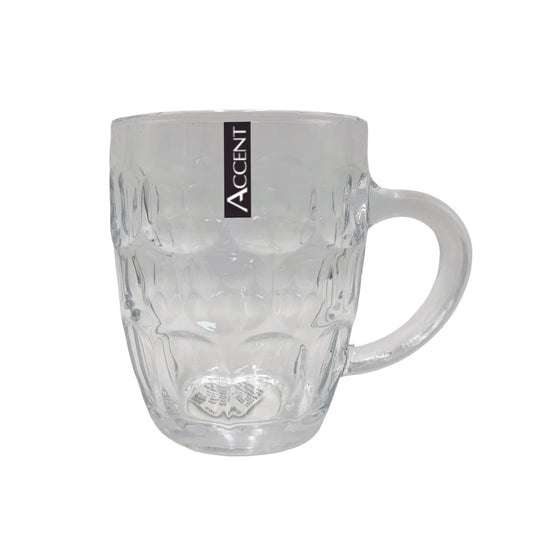 bulk 24 Glass Dimple Beer Mug 560ml 12cm V637-GLA37242