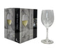 bulk 24 Clear Wine Glass in Gift Pack 350ml V637-GLA38692