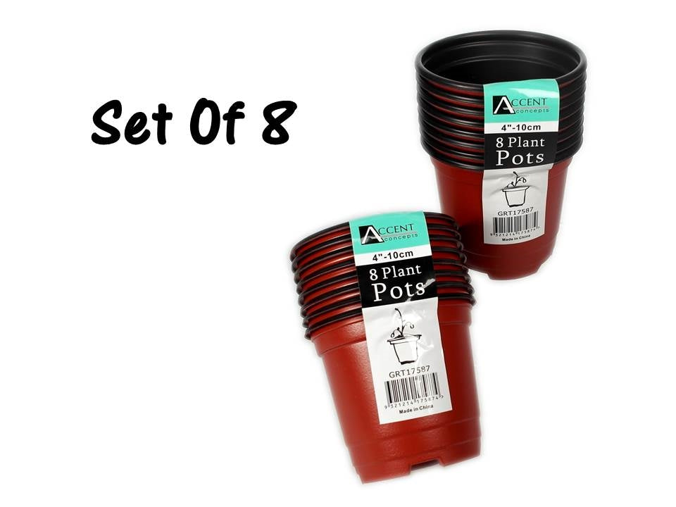 bulk 192 Mini Garden Planter Pots 10cm V637-GRT17587