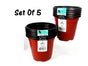 bulk 120 Xsmall Garden Planter Pots 15cm V637-GRT17588