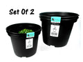 bulk 24 Medium Plastic Garden Planter Pots 4L 21cm V637-GRT17590