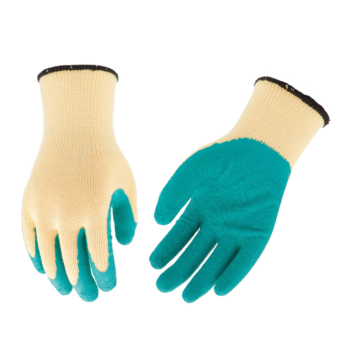 bulk 24 Polyester Shell w Latex Coat Garden Glove V637-GRT32795