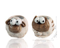 Set 2 Ceramic Sheep & Cat Planter 15cm V637-GRT34228