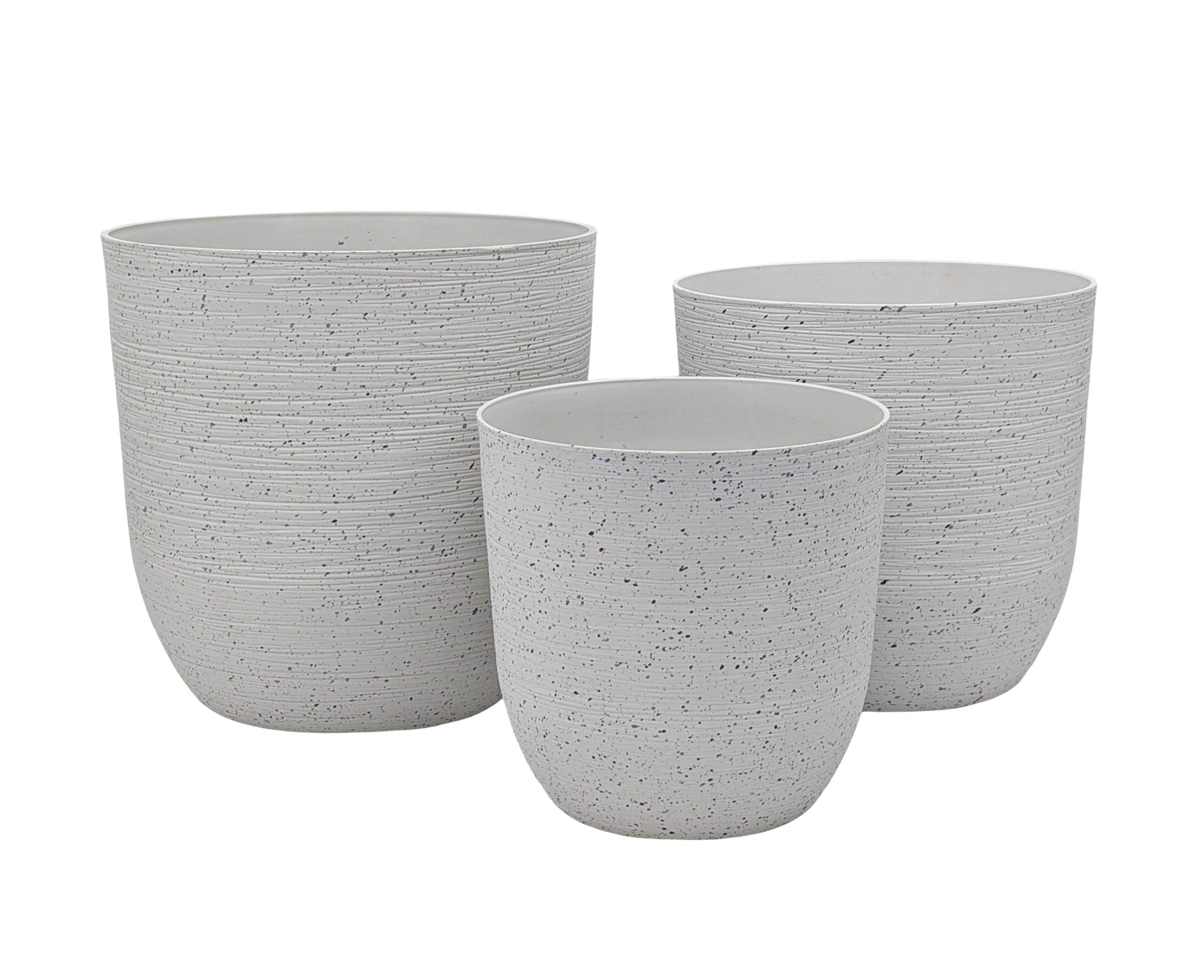 bulk 6 Sandstone Look Thick Plastic Planter Medium Size 30x29cm V637-GRT38757