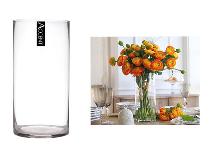 bulk 4 Glass Cylinder Vase 50cm V637-GVA30293