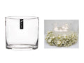 bulk 4 Glass Cylinder Vase Flower 20cm V637-GVA30294