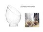 bulk 6 Glass Angle Top Vase 24cm V637-GVA30313