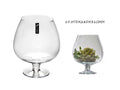 bulk 2 Glass Brandy Balloon Vase 31cm V637-GVA30316
