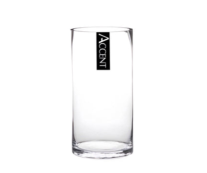 bulk 12 Glass Cylinder Vase 10x15cm V637-GVA34299