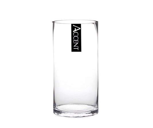 bulk 12 Glass Cylinder Vase 10x15cm V637-GVA34299