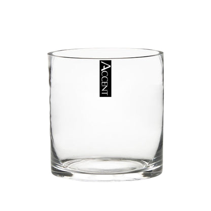 bulk 12 Glass Cylinder Vase 10cm V637-GVA37052