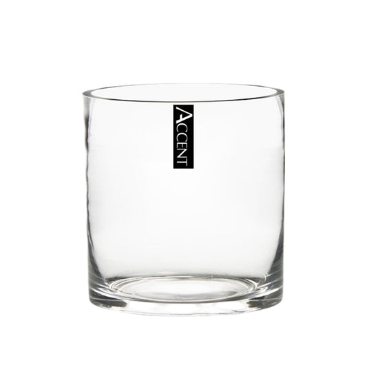 bulk 12 Glass Cylinder Vase 10cm V637-GVA37052