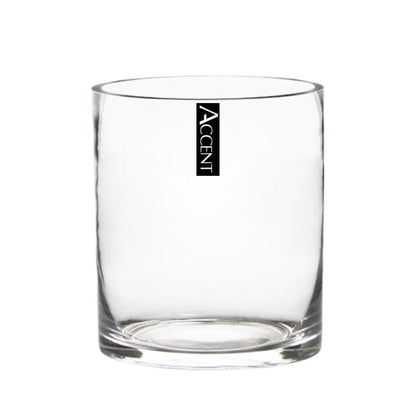 bulk 12 Glass Cylinder Vase 16cm V637-GVA37054
