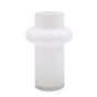 bulk 4 White Round Belly Glass Vase Tina 26cm V637-GVA37057