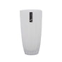bulk 6 White Concave Ripple Vase 25cm V637-GVA38793