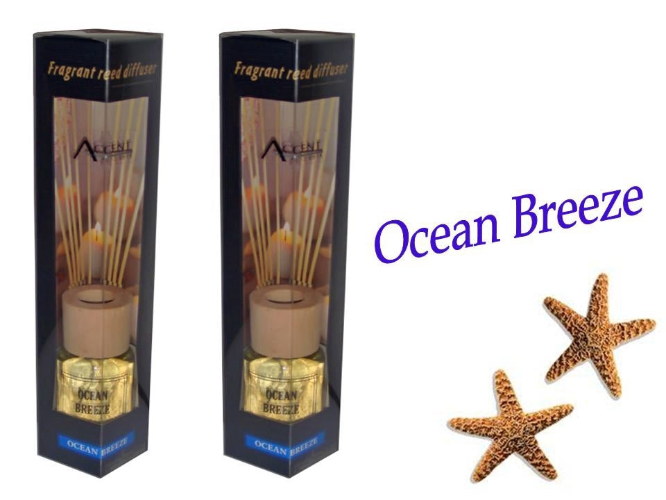 bulk 24 Scented Oil Diffuser Ocean Breeze 50Ml 8 Rattan Sticks V637-INC22614