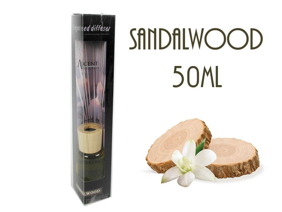 bulk 24 Scented Oil Diffuser Sandalwood 50Ml 8 Rattan Sticks V637-INC22615