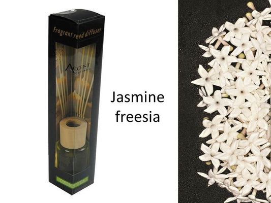 bulk 24 Scented Oil Diffuser Jasmine Freesia 50Ml 8 Rattan Sticks V637-INC22618