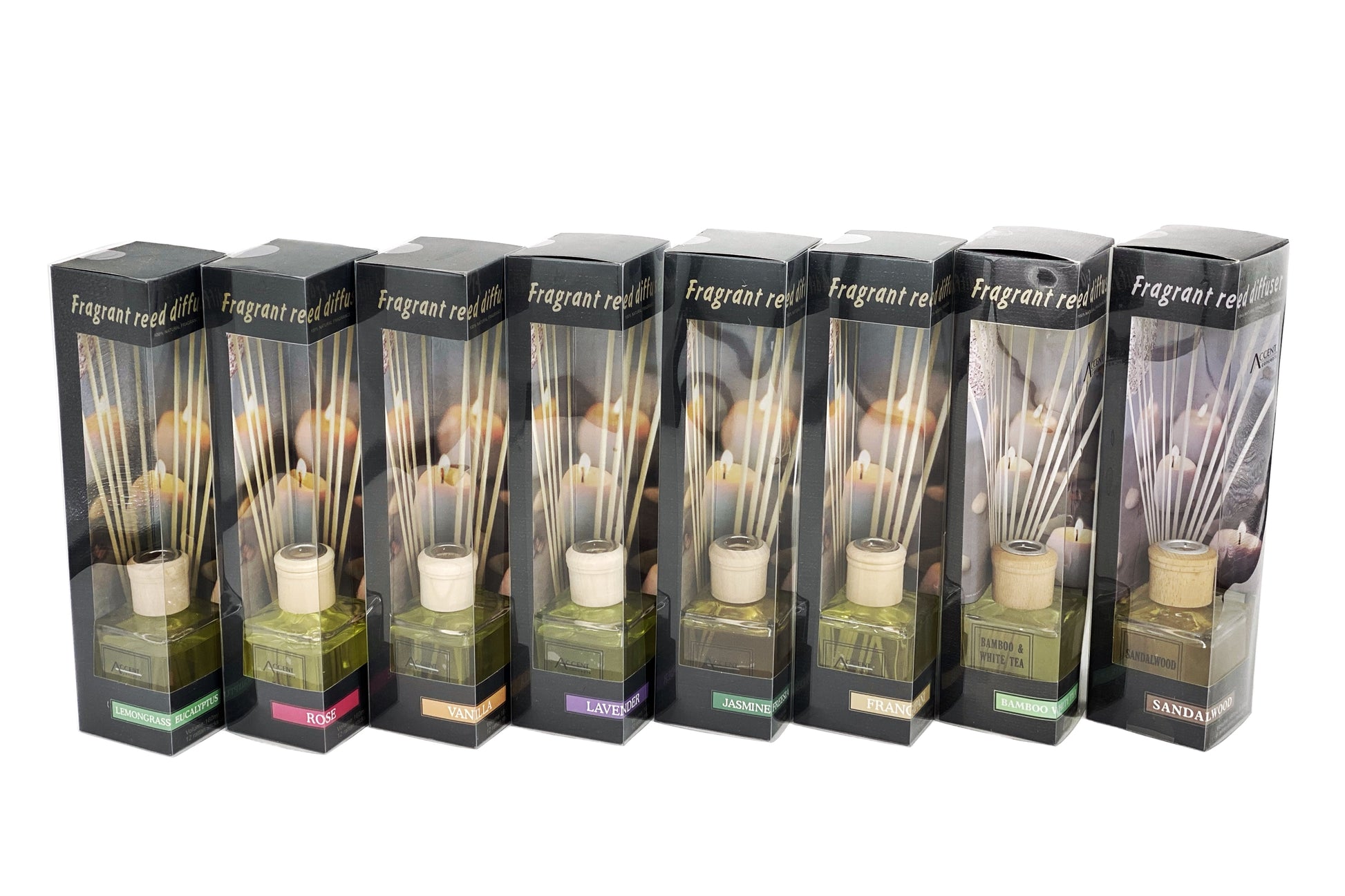 bulk 12 160ml Fragrant Oil Diffuser 12 Rattan Sticks Assortedfragrance V637-INC4826