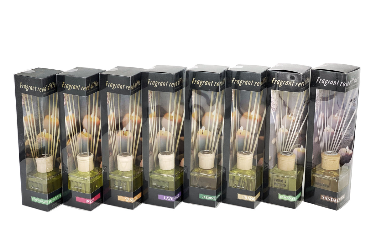 bulk 12 160ml Fragrant Oil Diffuser 12 Rattan Sticks Assortedfragrance V637-INC4826