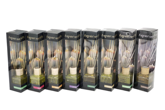 bulk 12 160ml Fragrant Oil Diffuser 12 Rattan Sticks Assortedfragrance V637-INC4826