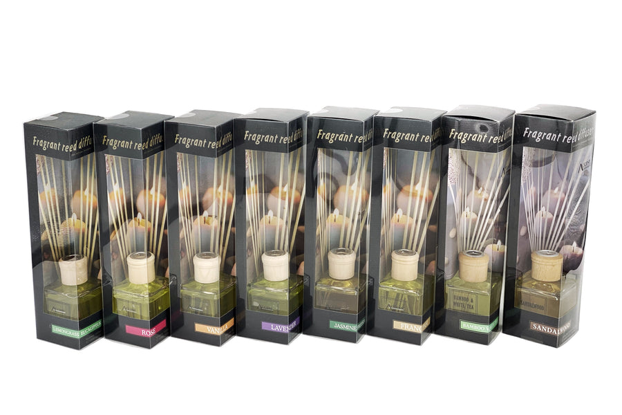 bulk 12 160ml Fragrant Oil Diffuser 12 Rattan Sticks Assortedfragrance V637-INC4826