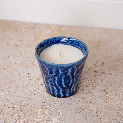 Candle Herbal Mint Blue Ceramic 180g V637-K0050B