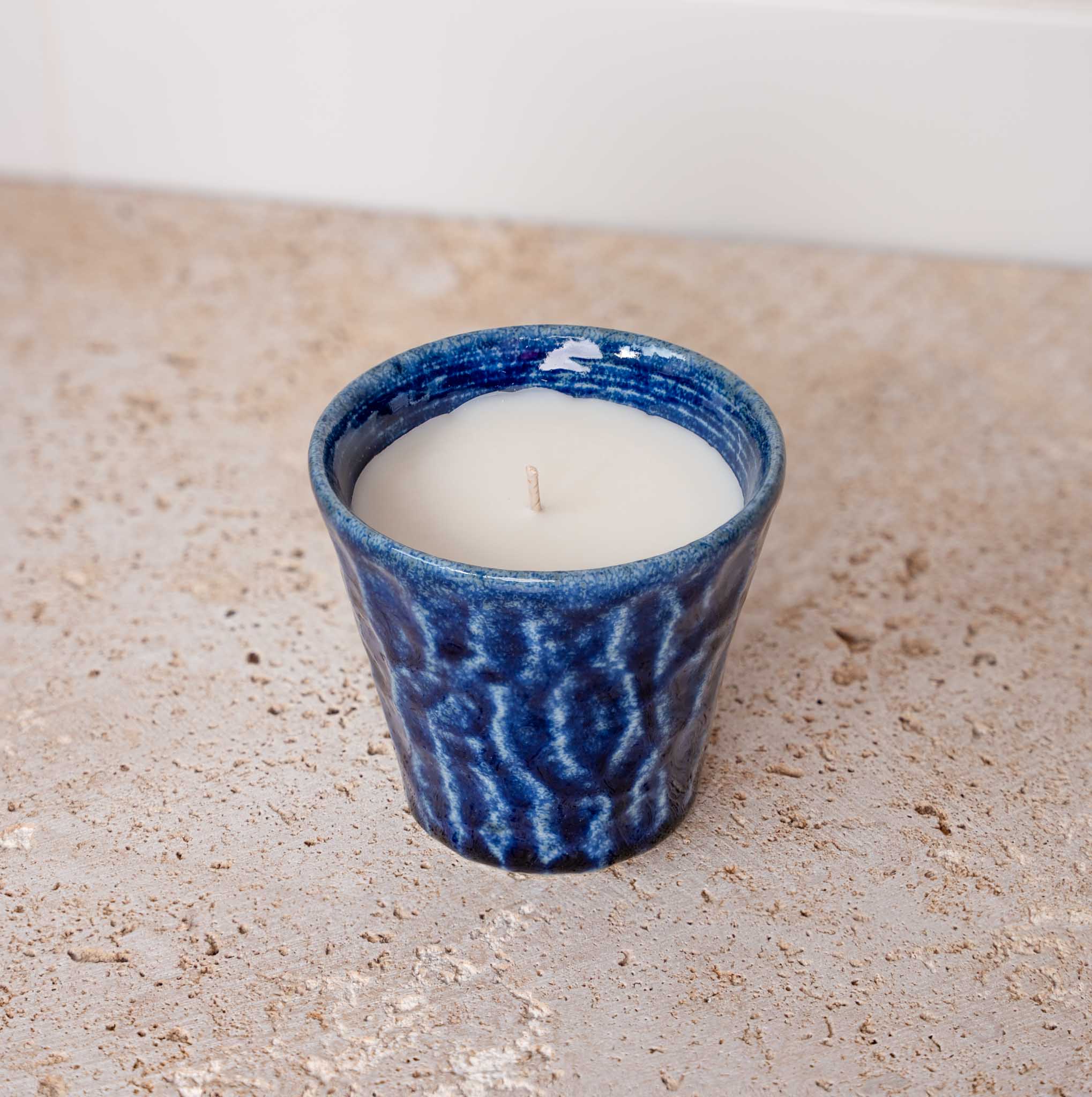 Candle Yuzu Citrus Blue Ceramic 180g V637-K0051B