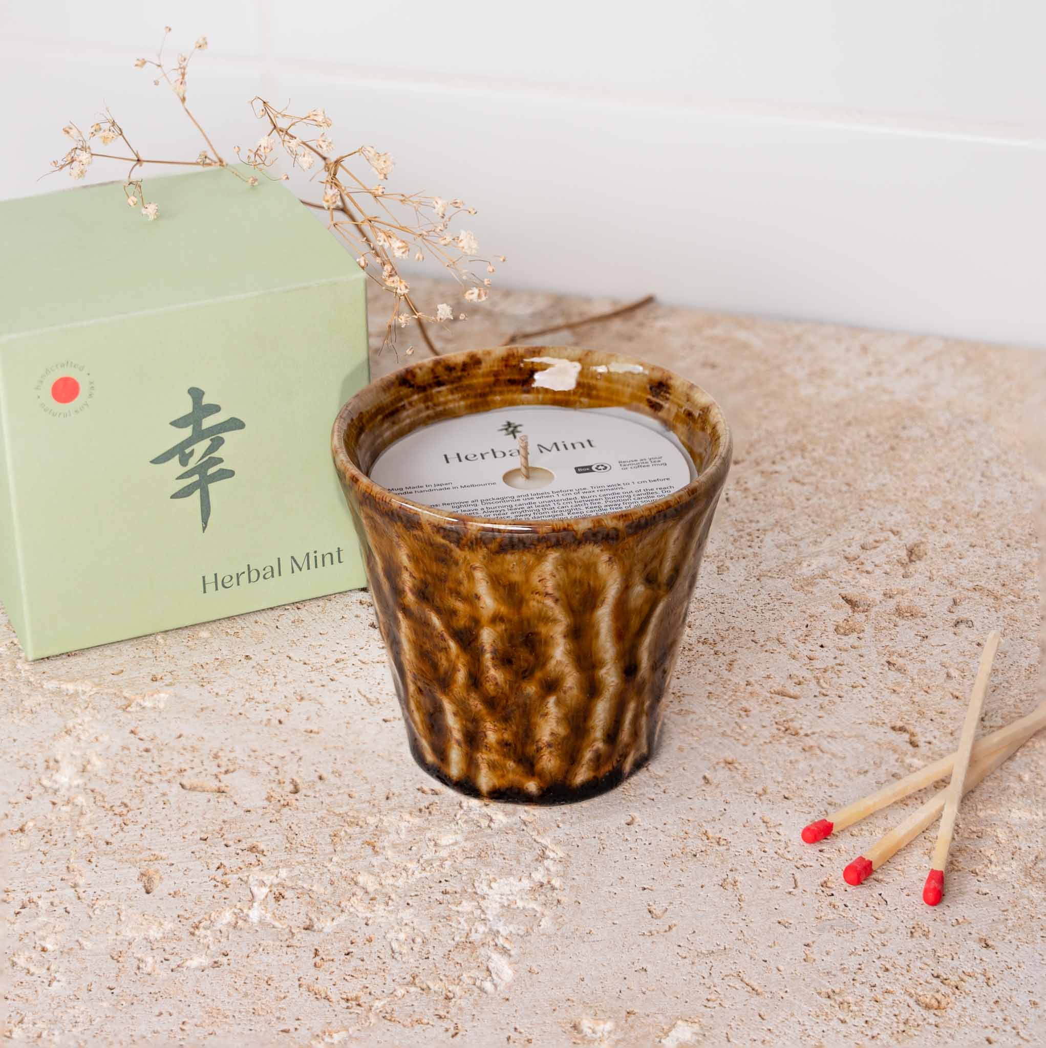 Candle Kyoto in Bloom Amber Ceramic 180g V637-K0052A