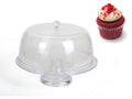 Acrylic Cake Stand w Lid Cover 34cm V637-KIT21799