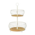 2 Tier Round Fruit Basket 37cm V637-KIT32647
