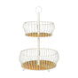 2 Tier Round Fruit Basket 37cm V637-KIT32647