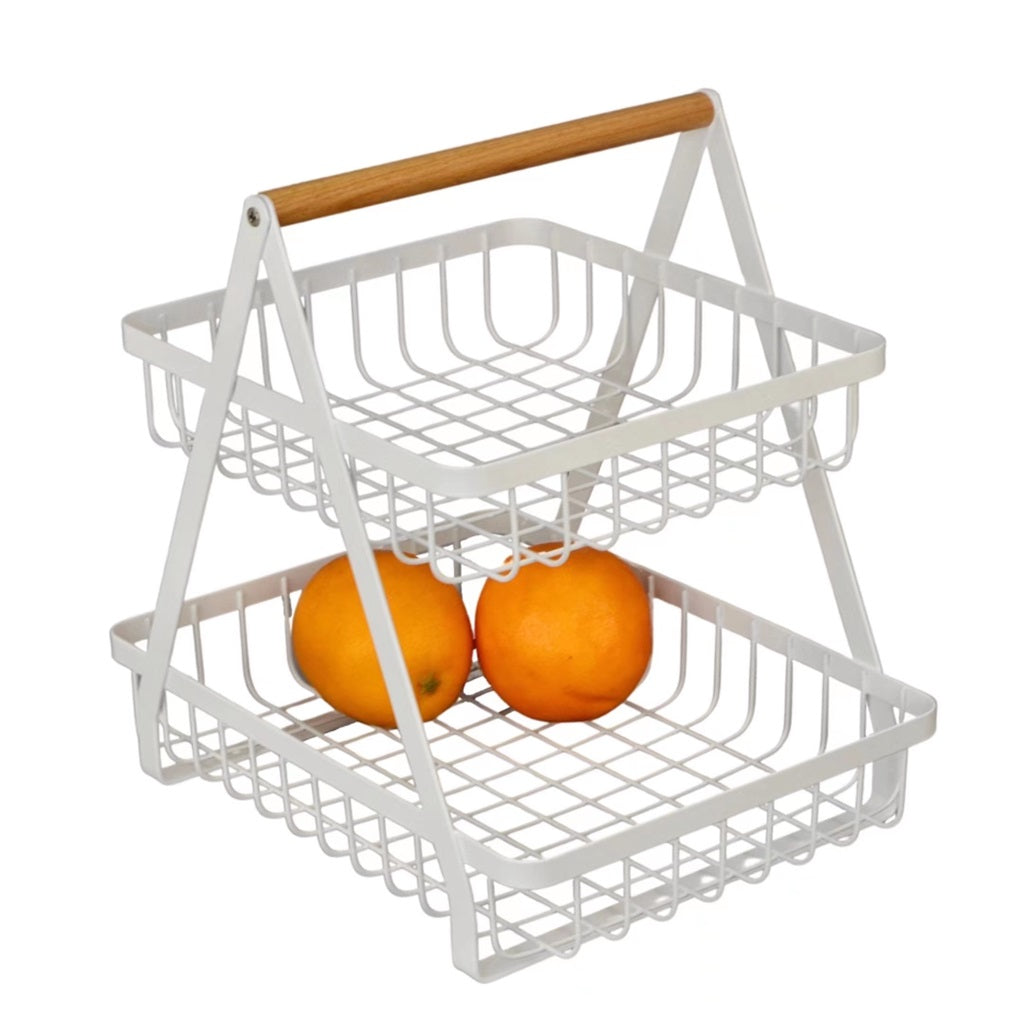2 Tier Rectangle Fruit Basket 30cm V637-KIT32648