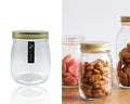 bulk 24 Glass Jar w Screw Lid 700ml Canister 13cm V637-KIT32676